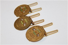 1974, 1977 & 1984 Western Golf Assoc. Pro-Am Badges/Clips - Tom Watson Winner