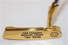 Tiger Woods Victory Gold Plated TE13 Newport Putter Won in 1998 for the Bellsouth Classic w/COA