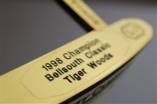 Tiger Woods Victory Gold Plated TE13 Newport Putter Won in 1998 for the Bellsouth Classic w/COA
