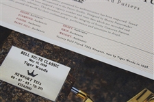 Tiger Woods Victory Gold Plated TE13 Newport Putter Won in 1998 for the Bellsouth Classic w/COA