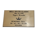 Tiger Woods Victory Gold Plated TE13 Newport Putter Won in 1998 for the Bellsouth Classic w/COA