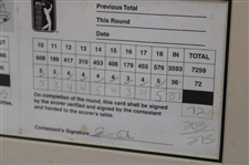 Champion Tiger Woods Signed 1998 Bellsouth Classic Official Used Scorecard - Framed
