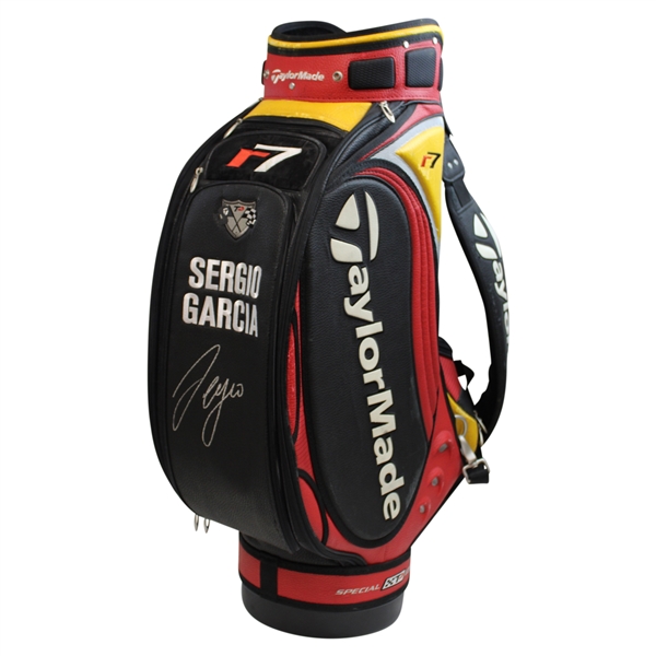 Sergio Garcia Signed Match Used Taylormade R7 Full Size Staff Golf Bag JSA ALOA
