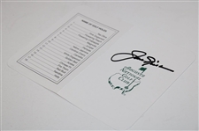 Jack Nicklaus Signed Augusta National Golf Club Scorecard JSA ALOA