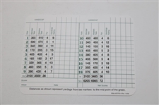 Jack Nicklaus Signed Augusta National Golf Club Scorecard JSA ALOA