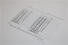 Jack Nicklaus Signed Augusta National Golf Club Scorecard JSA ALOA