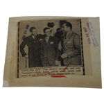 1935 Walter Hagen, Dick Arlen & Joe Hurst 'Cooling Off' Photo