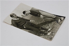 1931 Walter Hagen Sr. Instructing Walter Hagen Jr. at Pinehurst Photograph 