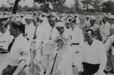 1933 Walter Hagen Walking Down Fairway At National Open Golf Championship