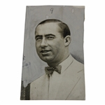 Walter Hagen Headshot Cardboard Photo
