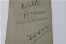 Walter Hagen Headshot Cardboard Photo