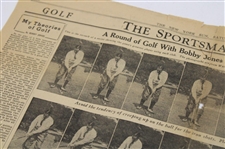 1933 The Sportsman's Pages 'Round with Bobby Jones in Pictures - 3 Iron' Full Page