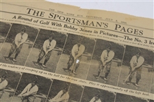 1933 The Sportsman's Pages 'Round with Bobby Jones in Pictures - 3 Iron' Full Page