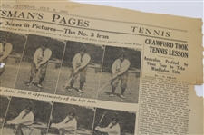 1933 The Sportsman's Pages 'Round with Bobby Jones in Pictures - 3 Iron' Full Page