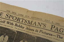 1933 The Sportsman's Pages 'Round with Bobby Jones in Pictures - 3 Iron' Full Page