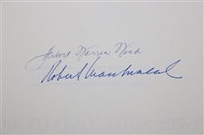 Two (2) Herbert Warren Wind Signed Classic Of Golf Books