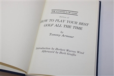 Two (2) Herbert Warren Wind Signed Classic Of Golf Books