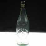 Vintage 12" Bottle  Old Country Club Bev. Co. Raised Knickered Golfer