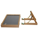 Wood And Glass Display And Stand