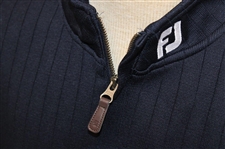Paul Azinger's Personal Official NBC Sports FootJoy Drop Needle Half Zip Navy Golf Shirt