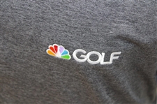 Paul Azinger's Personal Official NBC Sports FootJoy Lisle Accent Heather Black Golf Shirt