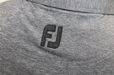 Paul Azinger's Personal Official NBC Sports FootJoy Lisle Accent Heather Black Golf Shirt