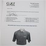 Paul Azinger's Personal Official NBC Sports FootJoy Lisle Accent Heather Black Golf Shirt