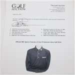 Paul Azinger's Personal Official NBC Sports FootJoy L/S Sun Protection Navy Golf Shirt