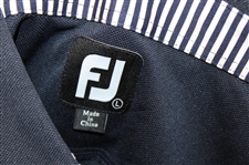 Paul Azinger's Personal Official NBC Sports FootJoy Solid Stretched Pique Navy Golf Shirt