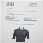 Paul Azinger's Personal Official NBC Sports FootJoy Solid Stretched Pique Navy Golf Shirt