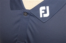 Paul Azinger's Personal Official NBC Sports FootJoy Pique Block Navy/Lagoon Golf Shirt