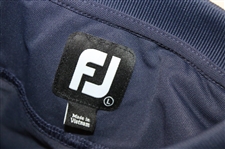 Paul Azinger's Personal Official NBC Sports FootJoy Pique Block Navy/Lagoon Golf Shirt