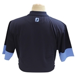 Paul Azinger's Personal Official NBC Sports FootJoy Pique Block Navy/Lagoon Golf Shirt