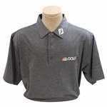 Paul Azingers Personal Official NBC Sports FootJoy Lisle Accent Heather Black Golf Shirt