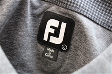 Paul Azinger's Personal Official NBC Sports FootJoy Lisle Accent Heather Black Golf Shirt