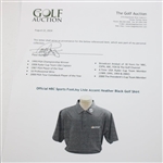 Paul Azinger's Personal Official NBC Sports FootJoy Lisle Accent Heather Black Golf Shirt