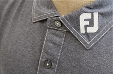 Paul Azinger's Personal Official NBC Sports FootJoy SS Baby Pique Contrast Stitch Navy Golf Shirt