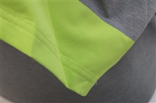 Paul Azinger's Personal Official NBC Sports FootJoy Pique Block Heather Grey/Lime Golf Shirt