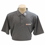Paul Azingers Personal Official NBC Sports FootJoy PD Per Charcoal Heather Golf Shirt