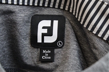 Paul Azinger's Personal Official NBC Sports FootJoy PD Per Charcoal Heather Golf Shirt