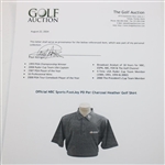 Paul Azinger's Personal Official NBC Sports FootJoy PD Per Charcoal Heather Golf Shirt