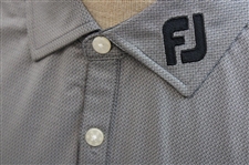 Paul Azinger's Personal Official NBC Sports FootJoy Micro Jacquar Black/White Golf Shirt