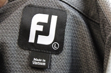Paul Azinger's Personal Official NBC Sports FootJoy Micro Jacquar Black/White Golf Shirt