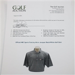 Paul Azinger's Personal Official NBC Sports FootJoy Micro Jacquar Black/White Golf Shirt