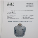 Paul Azinger's Personal Official NBC Sports FootJoy L/S Sun Protection Blue Fog Golf Shirt