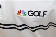 Paul Azinger's Personal Official NBC Sports FootJoy Lisle Heather Sky/White/Navy Golf Shirt
