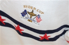 Paul Azinger's 2002 Ryder Cup at The Belfry Team USA L/S White w/Navy/Red Stripes Sweater