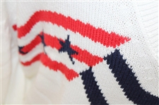 Paul Azinger's 2002 Ryder Cup at The Belfry Team USA L/S White w/Navy/Red Stripes Sweater