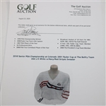 Paul Azinger's 2002 Ryder Cup at The Belfry Team USA L/S White w/Navy/Red Stripes Sweater