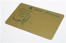Paul Azinger's 2019 Augusta National Golf Club Personal Masters Tournament Credit Card